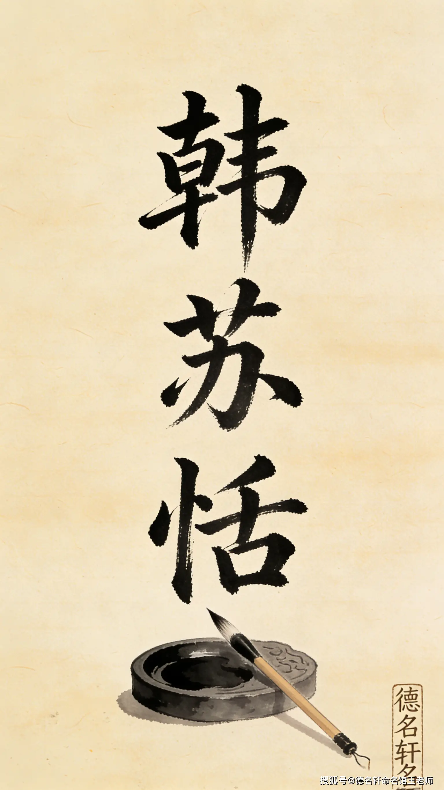 原創2026年取名字生辰八字起名案例 韓姓寶寶起名案例 韓蘇恬：蘇世獨立，恬然自安