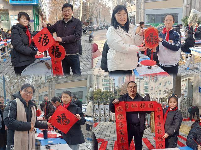 紅紙鋪展、墨寶飄香，二七區興華小學義寫春聯為居民送祝福