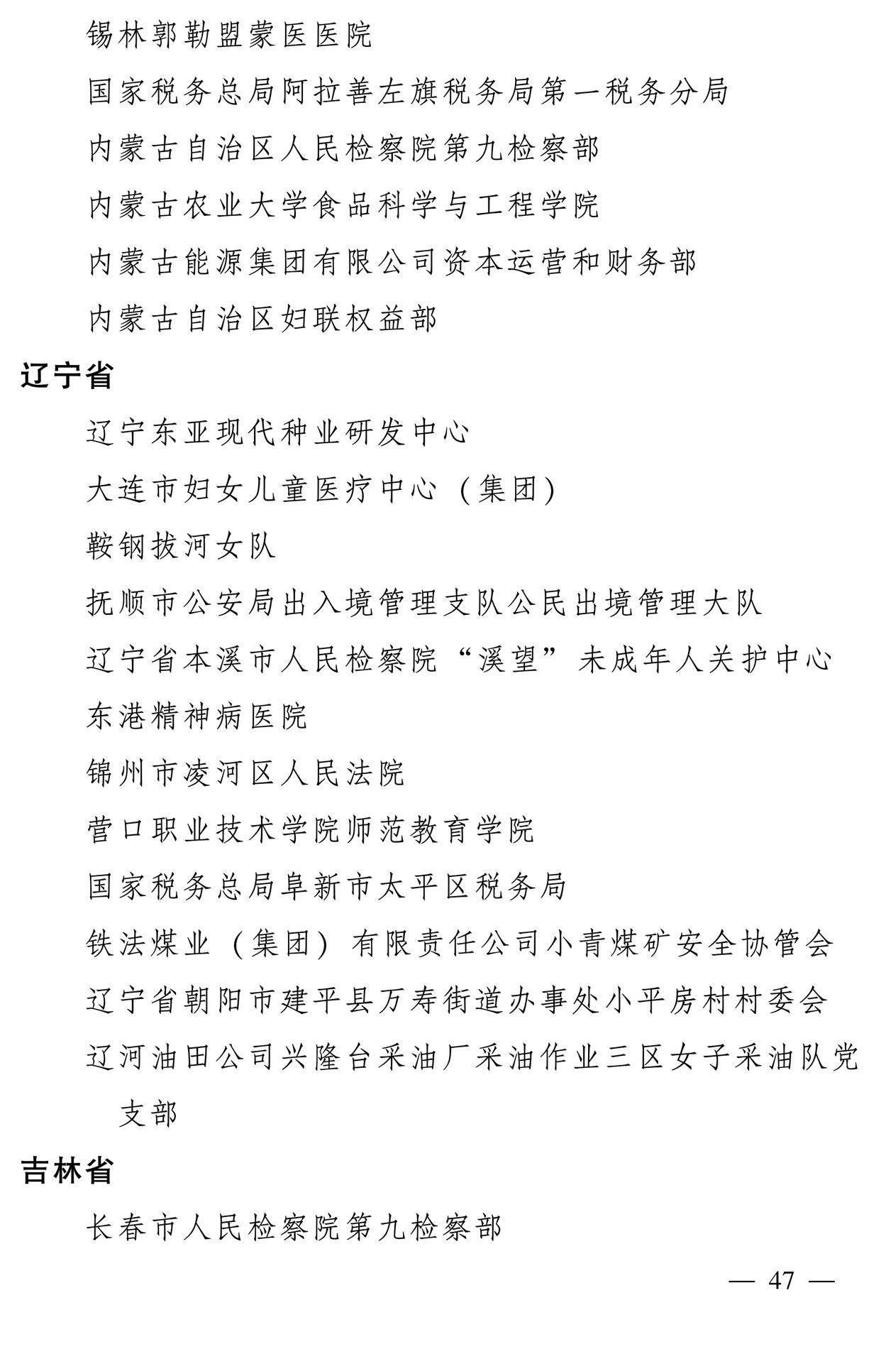 598名女性獲全國三八紅旗手稱號，全名單如下